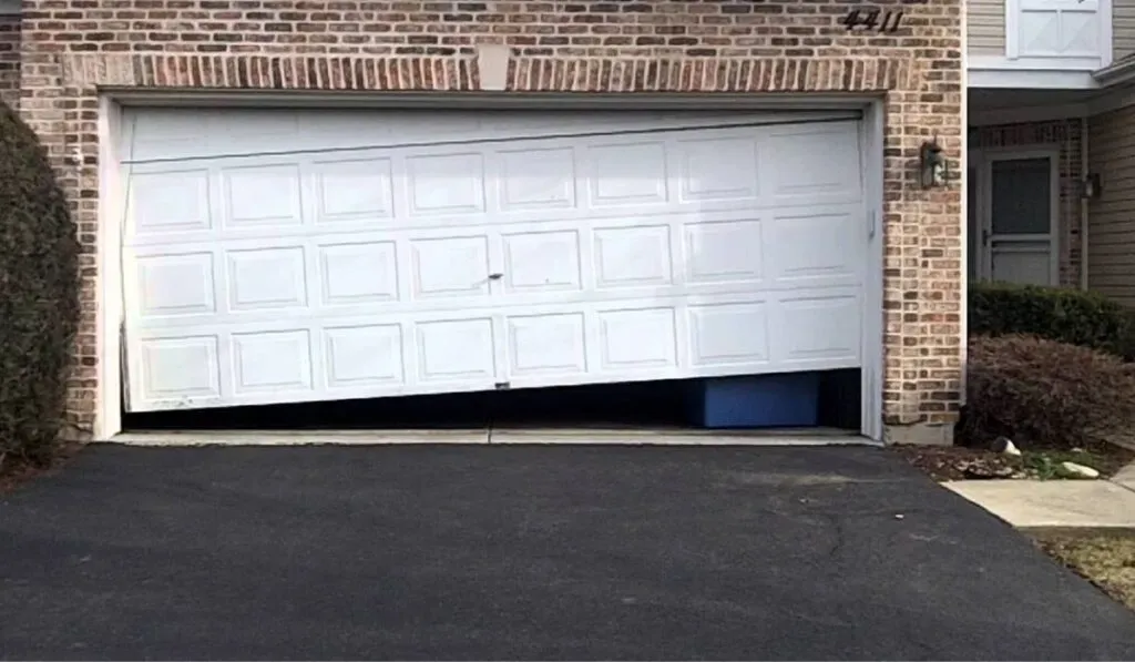 stuck car garage door wont open