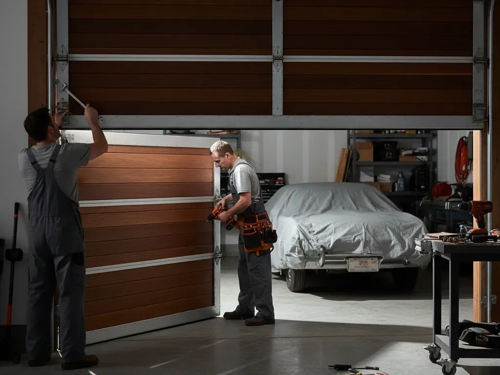 modern custom garage door newport beach ca