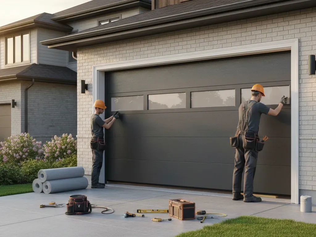 modern insulated garage doors newport beach ca