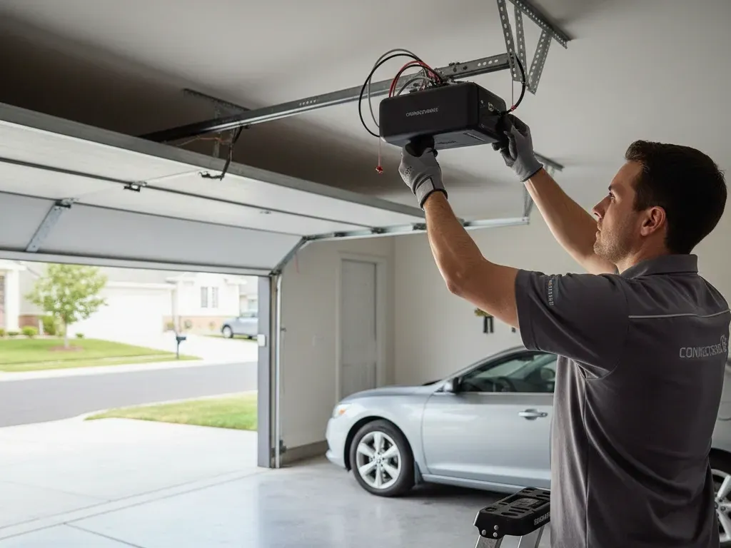 modern smart garage door opener newport beach ca