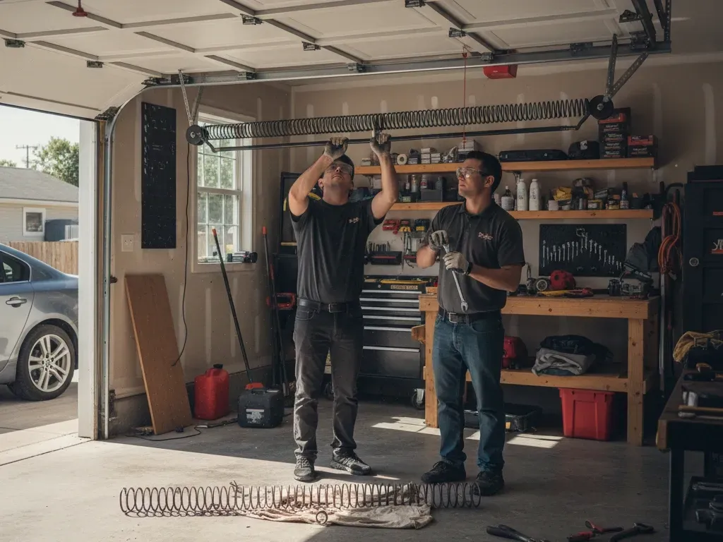 garage door torsion spring fix newport beach ca