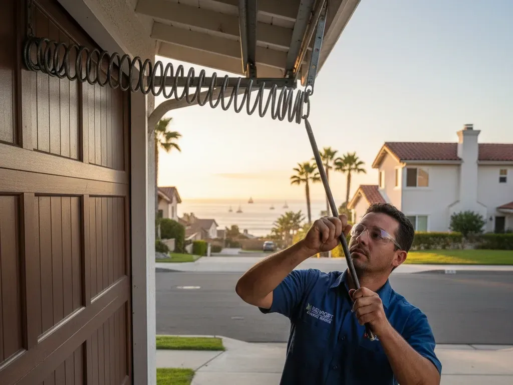 garage door torsion spring repair newport beach